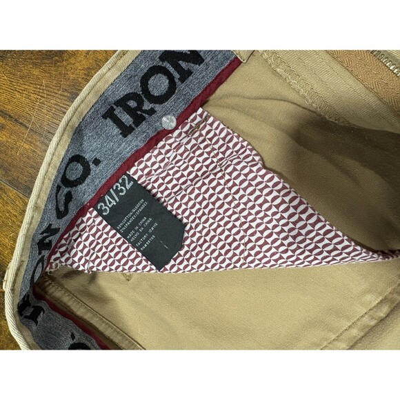 Iron Co. Men's Classic Stretch Comfort Patriot Pants Hay  Beige 34 x 32 - Picture 6 of 7